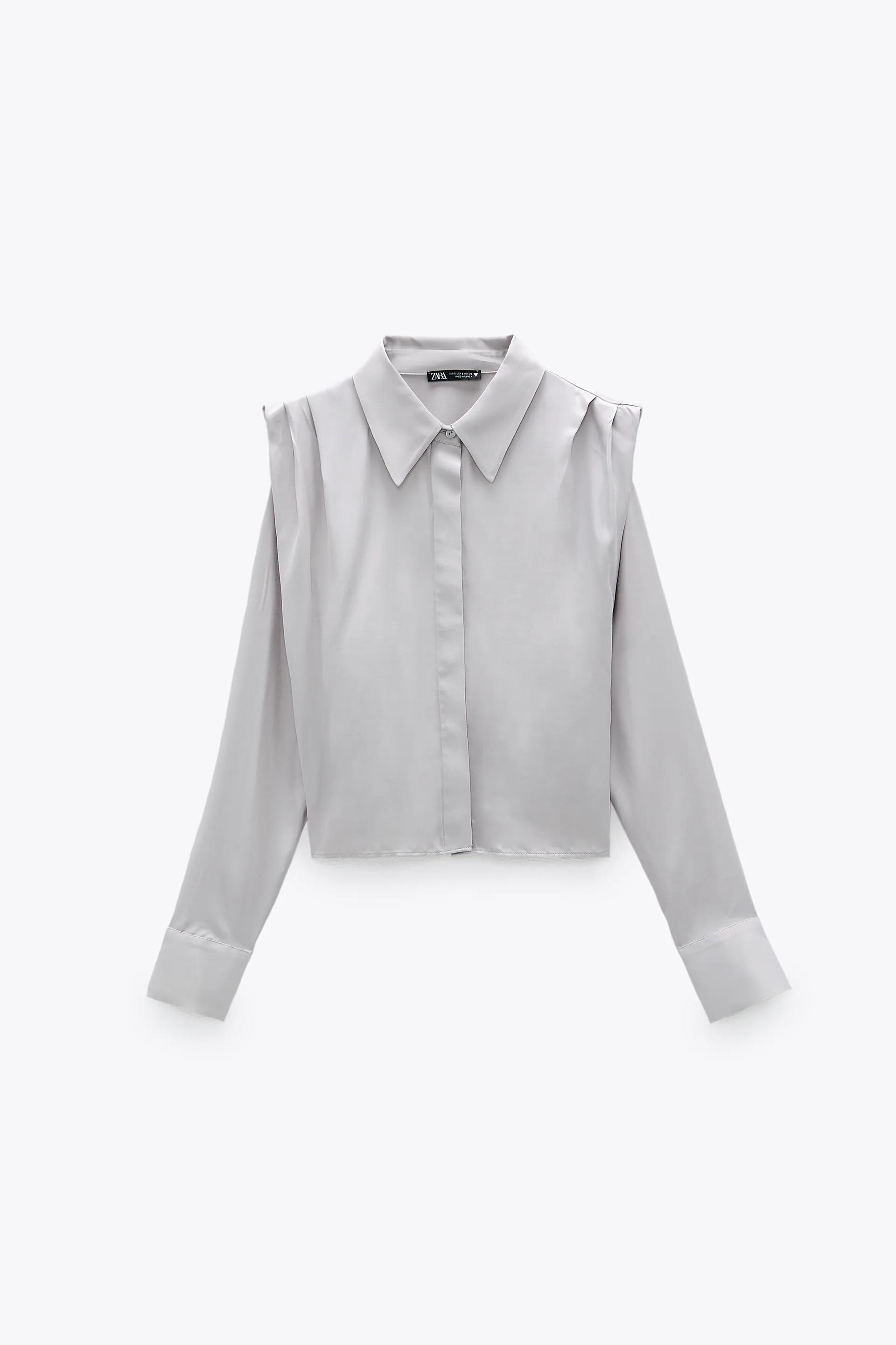 Блуза ZARA M Серый (3067417811)