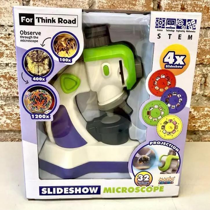 Микроскоп для детей STEM 1200x с проектором и инструментами (30101158) - фото 10