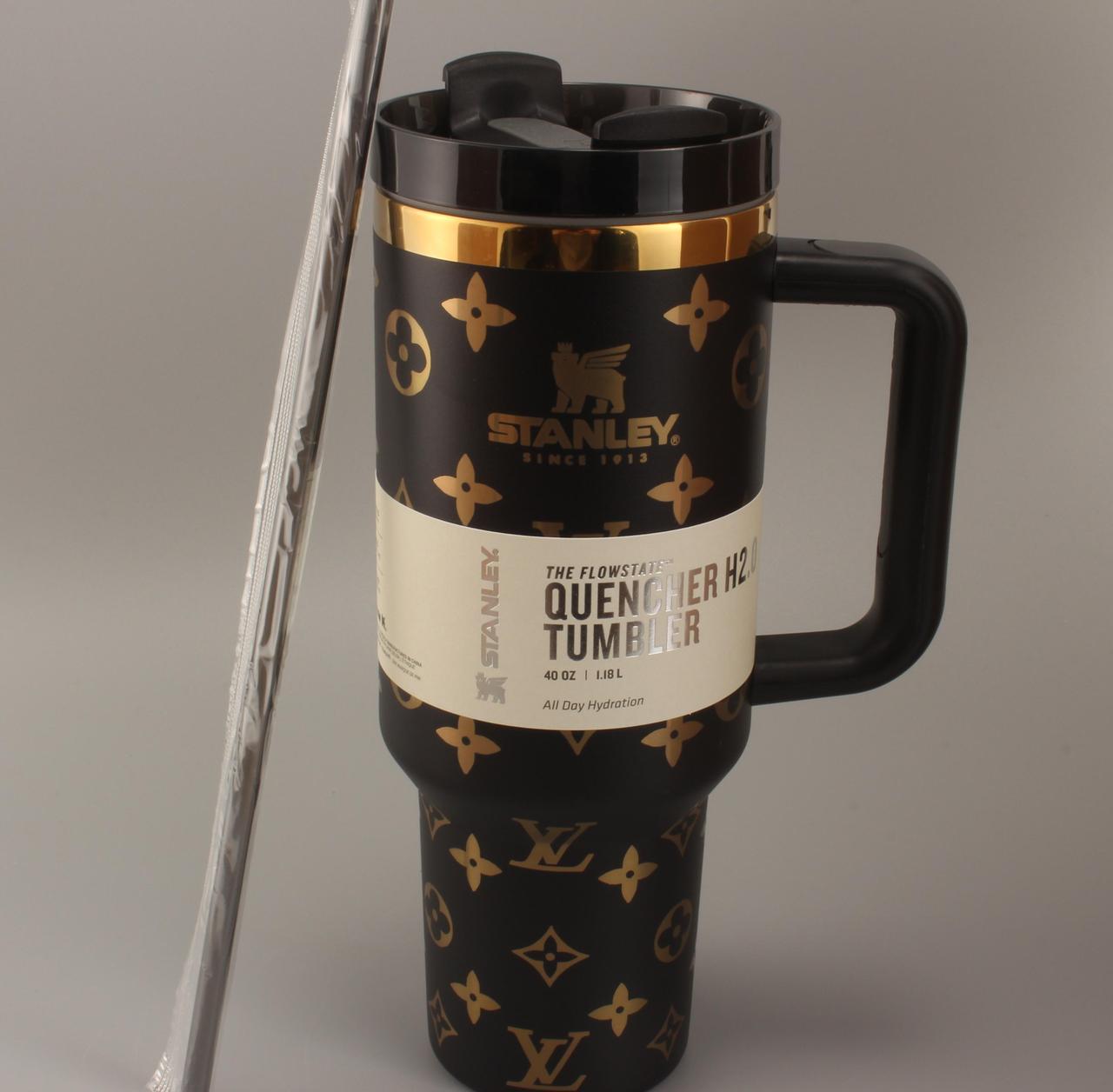 Термочашка Stanley Quencher H2.0 Tumbler из нержавеющей стали 1,18 л Black Monogram (KT6007831)