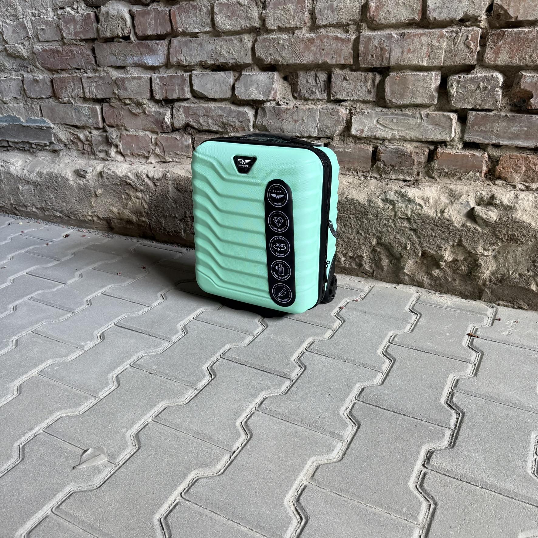 Мини-чемодан Wings PEA01 дорожный XXS Мятный (26630754) - фото 4 Мини-чемодан Wings PEA01 дорожный XXS Мятный (26630754) - фото 4