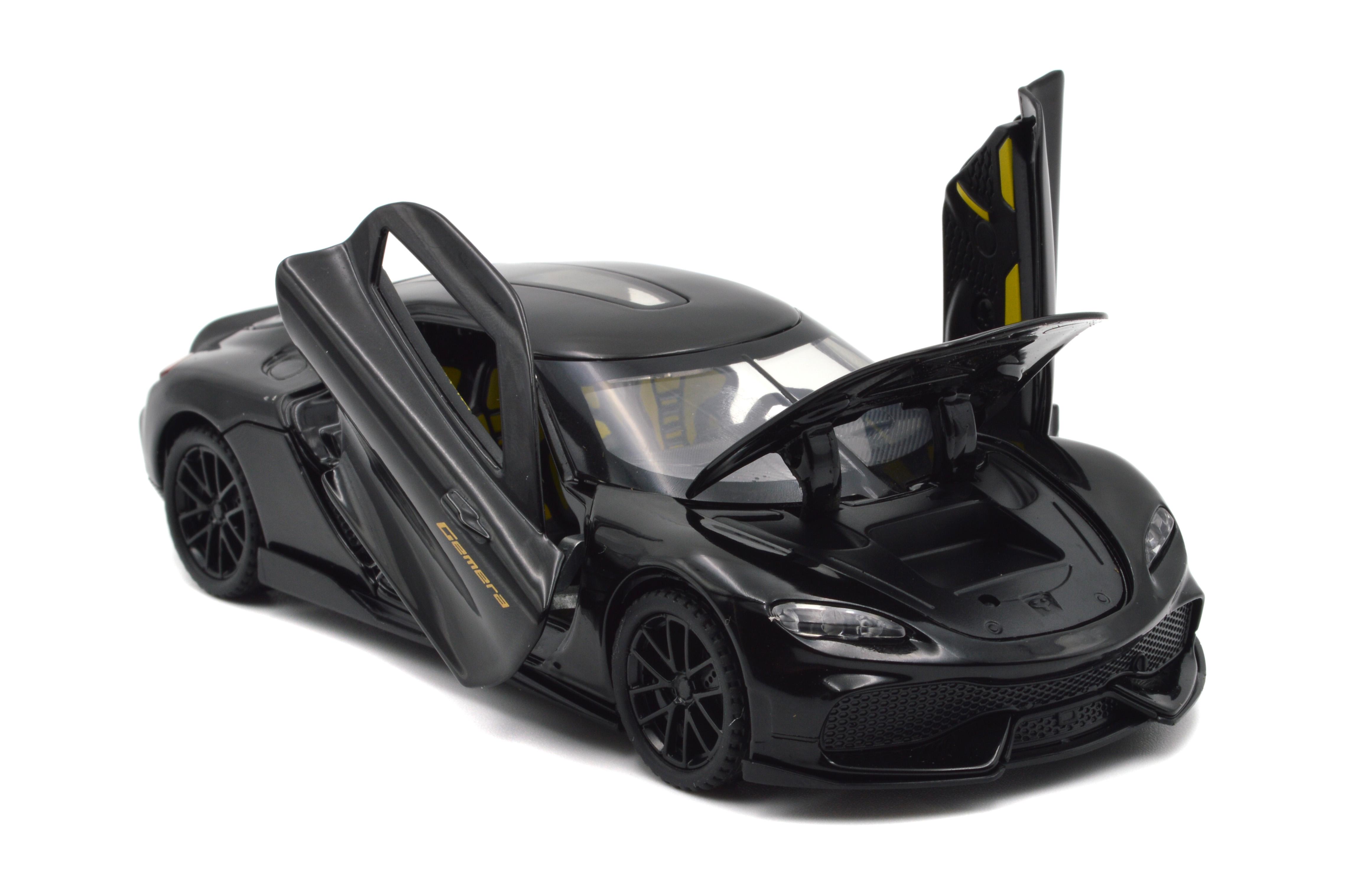 Модель металлическая Koenigsegg Gemera свет звук инерция открываются все двери (73022B) - фото 7 Модель металлическая Koenigsegg Gemera свет звук инерция открываются все двери (73022B) - фото 7