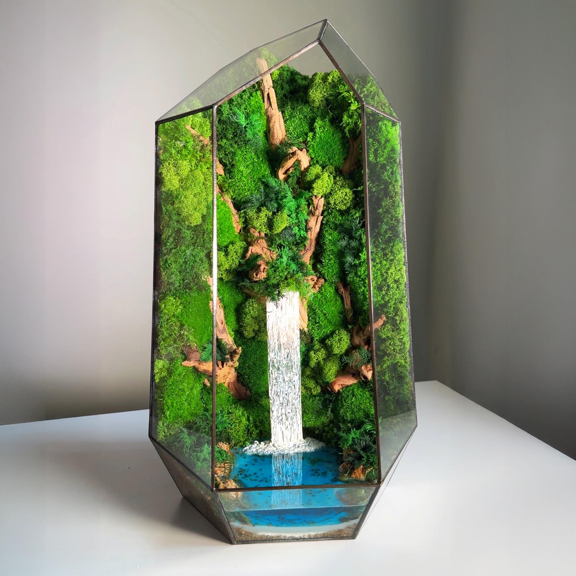 Мосаріум Мінімалізм з водоспадом 50x28 см