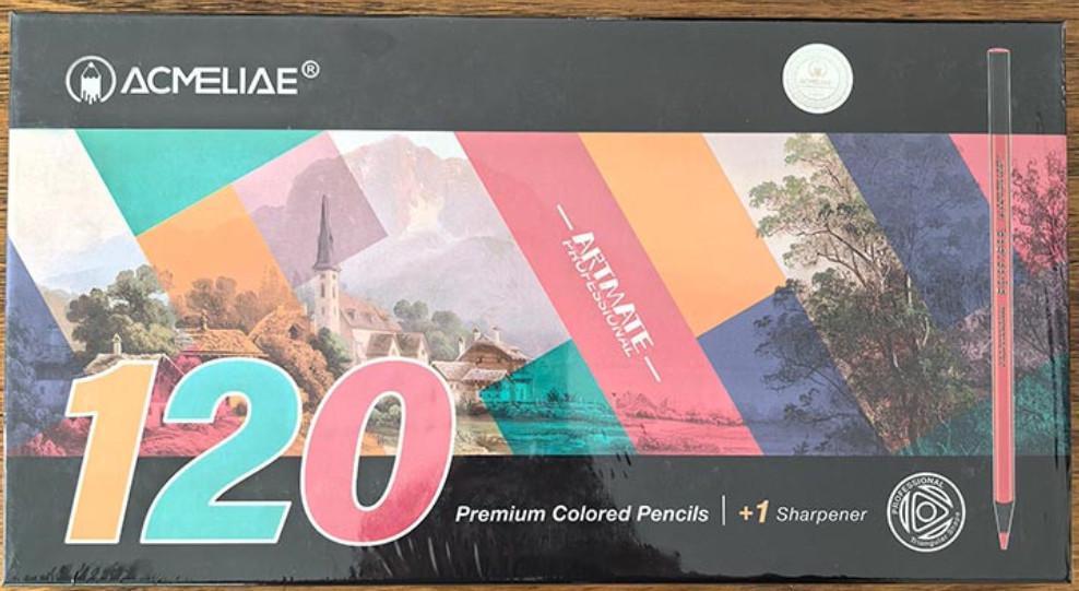 Набір кольорових олівців Acmeliae Premium чорне дерево 120 кольорів - фото 4