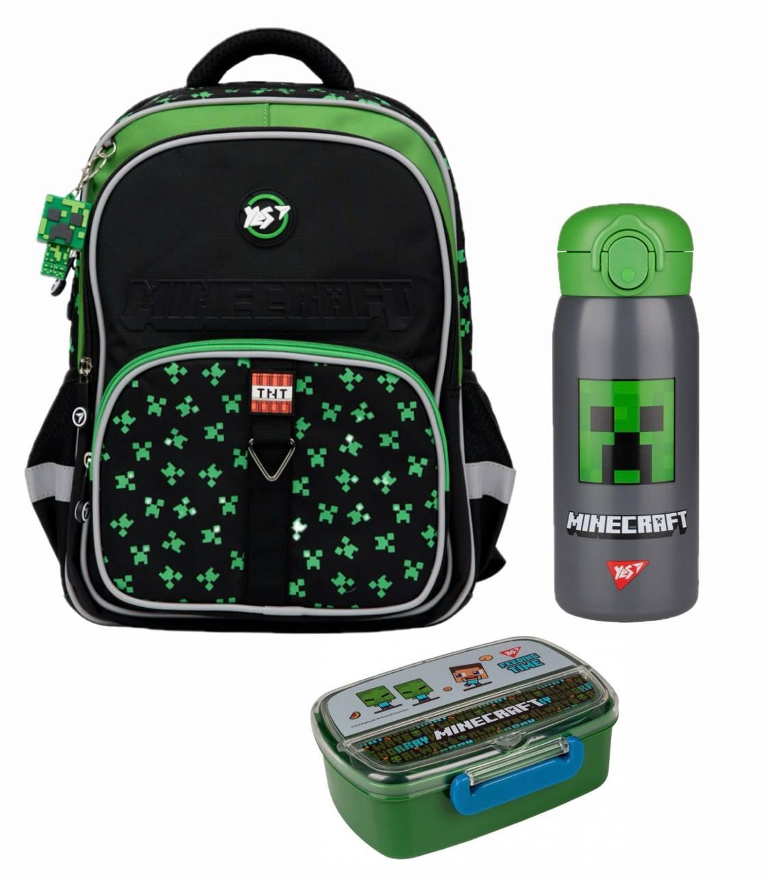 Набір рюкзак шкільний YES Minecraft S-72 ортопедичний/термос/ланч-бокс 38 см (559900К) Набір рюкзак шкільний YES Minecraft S-72 ортопедичний/термос/ланч-бокс 38 см (559900К)