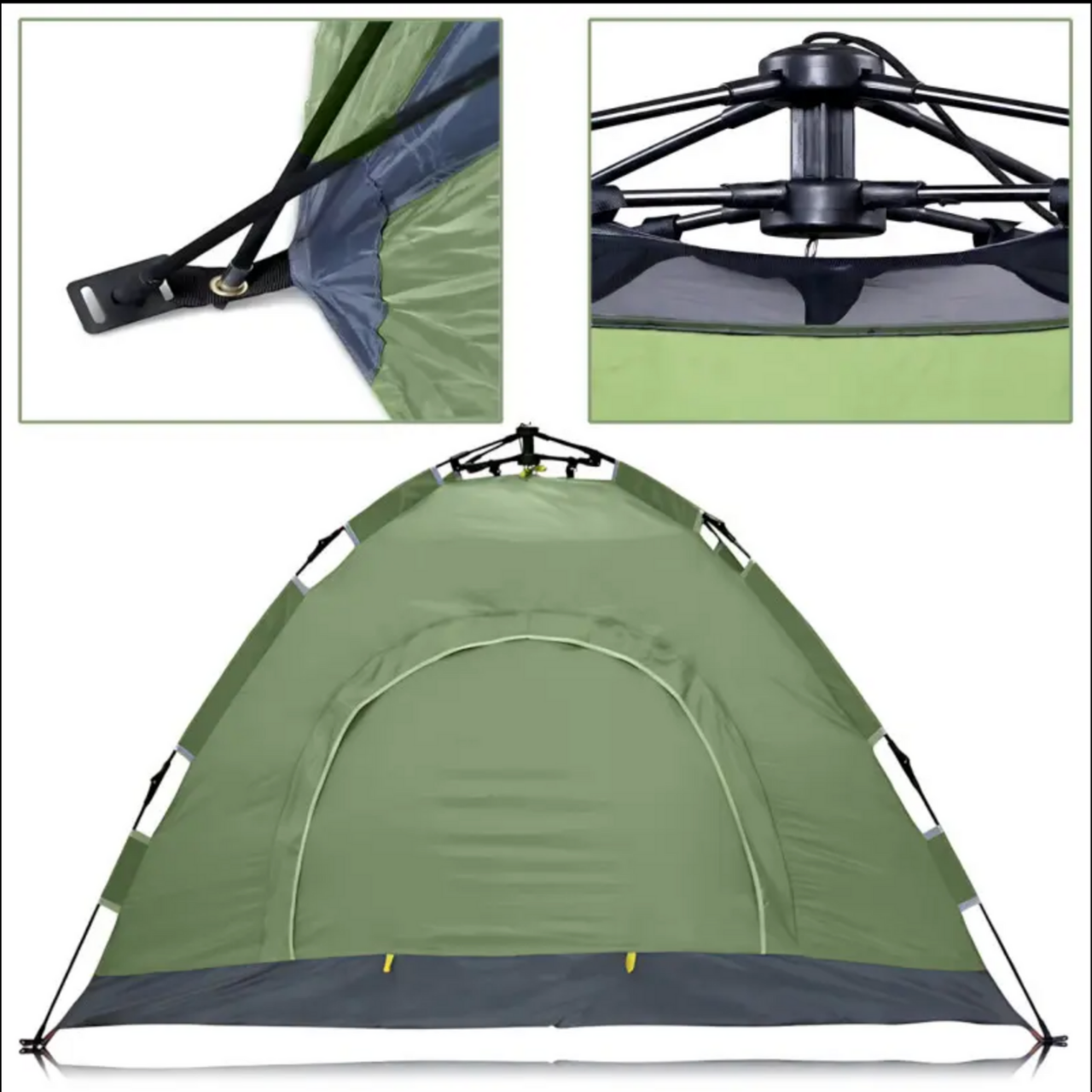 Намет-трансформер туристичний саморозкладний 200х150х115 см Хакі (1945578999) - фото 4 Намет-трансформер туристичний саморозкладний 200х150х115 см Хакі (1945578999) - фото 4