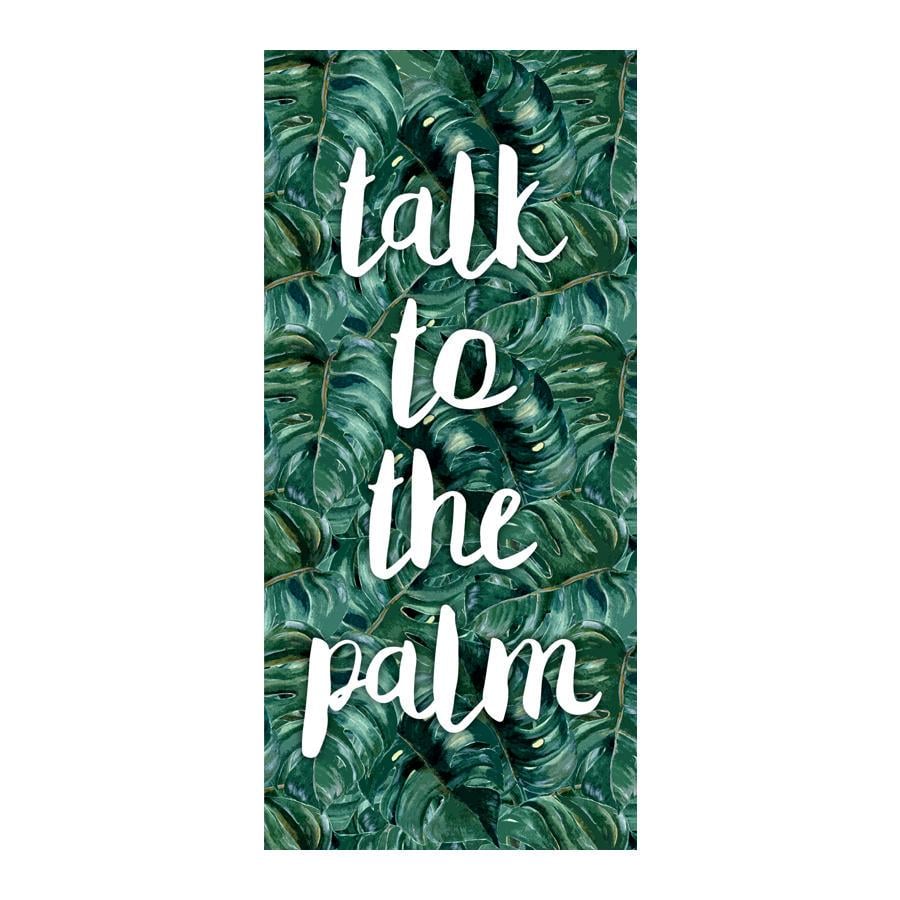 Полотенце с принтом Talk to the palm 150х70 см (PLB_21J042)