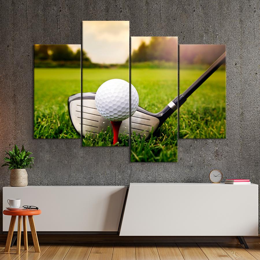 Картина спорт Удар клюшкой для гольфа 129x90 см (A1220-4)
