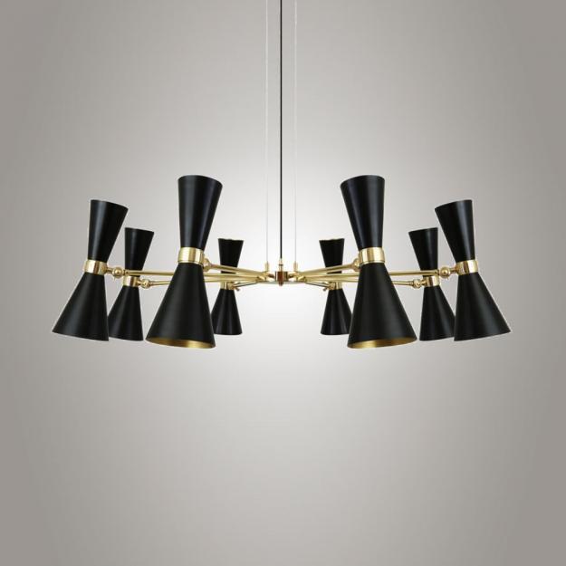 Люстра Chalice LED 8P D95 H55 Black (9316565)