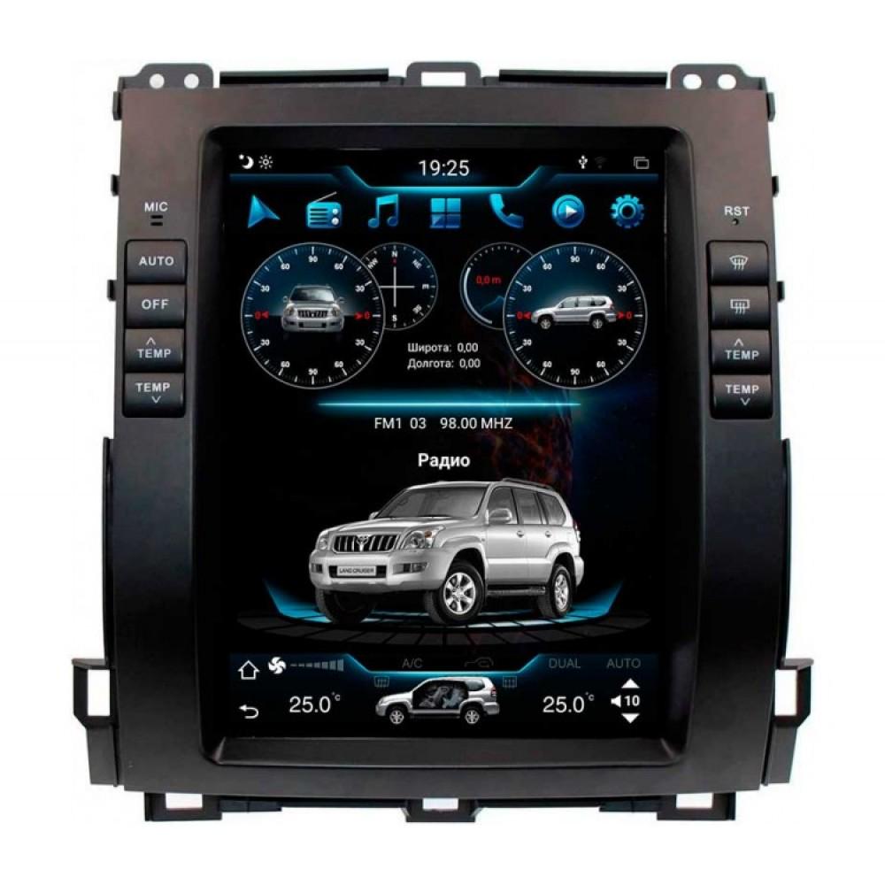Автомагнитола штатная Torssen Tesla Style для Toyota Prado 120/GX470 Carplay/DSP/4G 4/64 GB 12,3" (202302409)