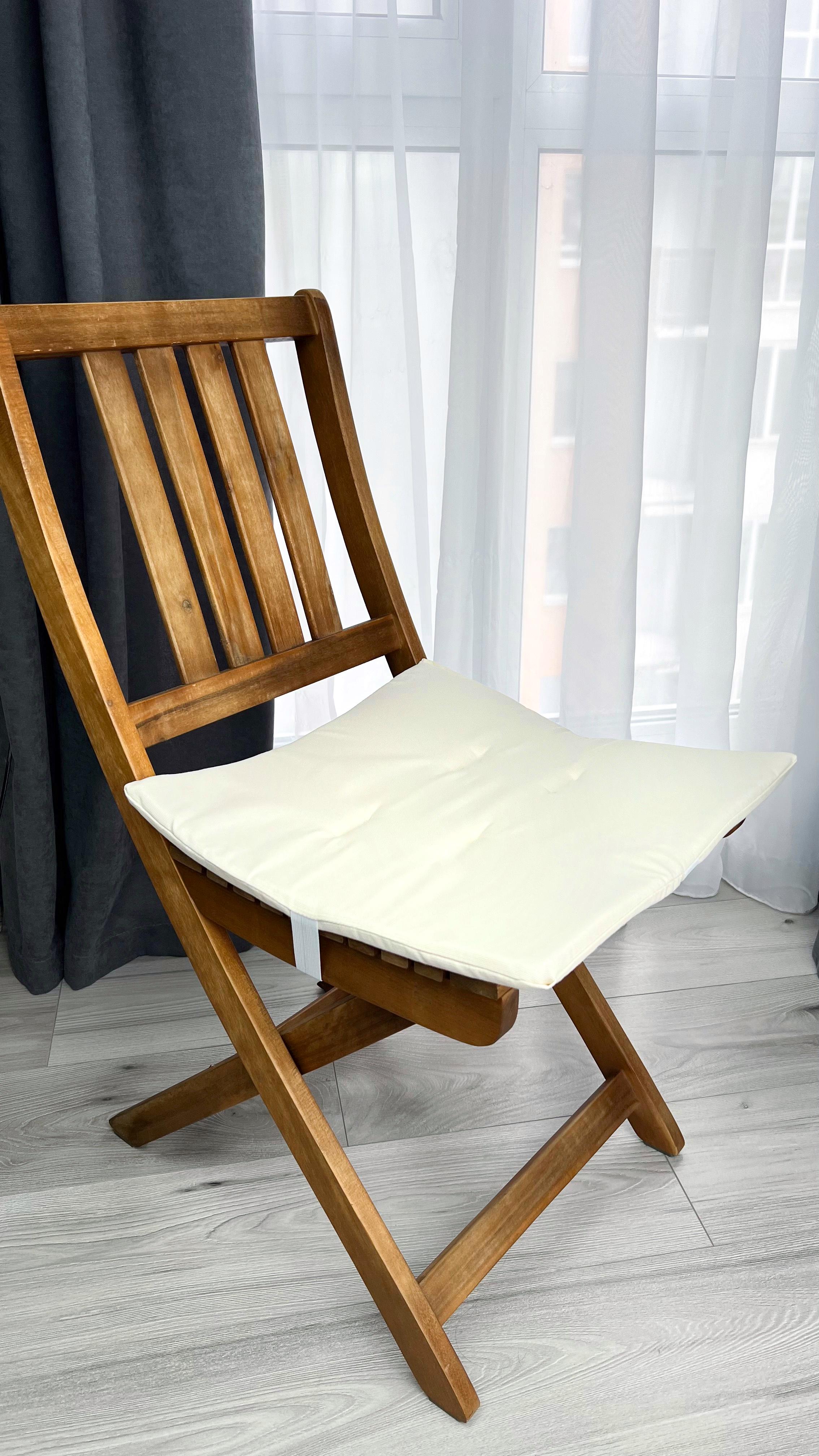 Подушка на стул новогодняя водоотталкивающая 40х40 см 2 шт. Ванильный (802-97-1) Подушка на стул новогодняя водоотталкивающая 40х40 см 2 шт. Ванильный (802-97-1)