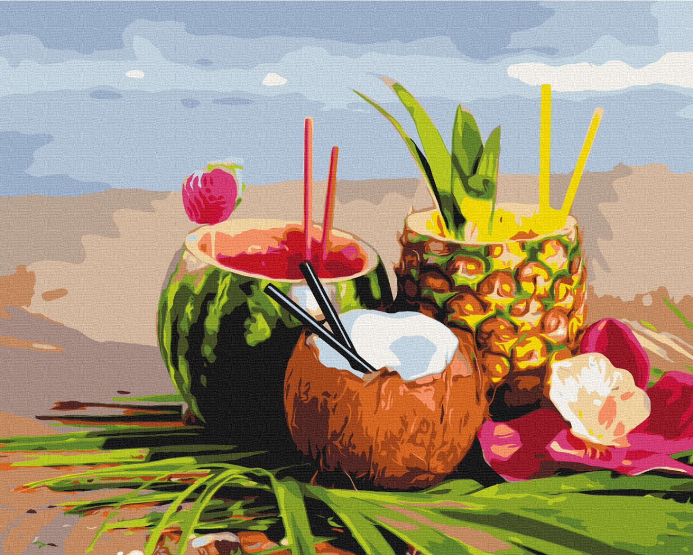 Картина по номерам Brushme Летние коктейли 40x50 см (BS24947)