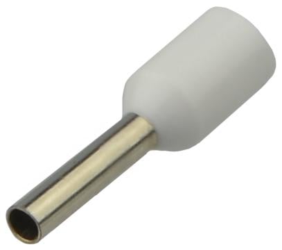 Наконечник изолированный АСКО-Укрем НТ 0,75-08 0,75 мм2 гильза 8 мм 100 шт. Белый (A0060010062)