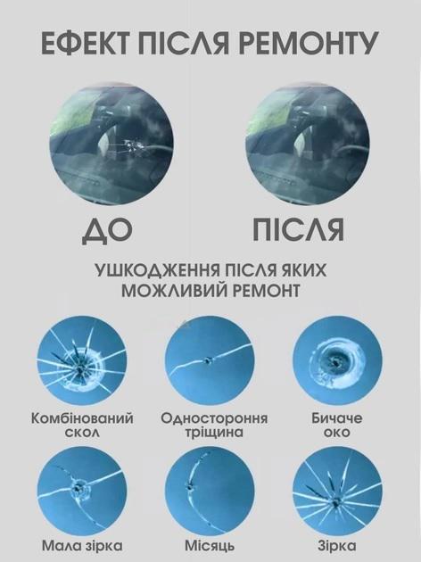 Набір для ремонту тріщин та сколів лобового скла iCar полімерний клей (КЕ050844) - фото 7