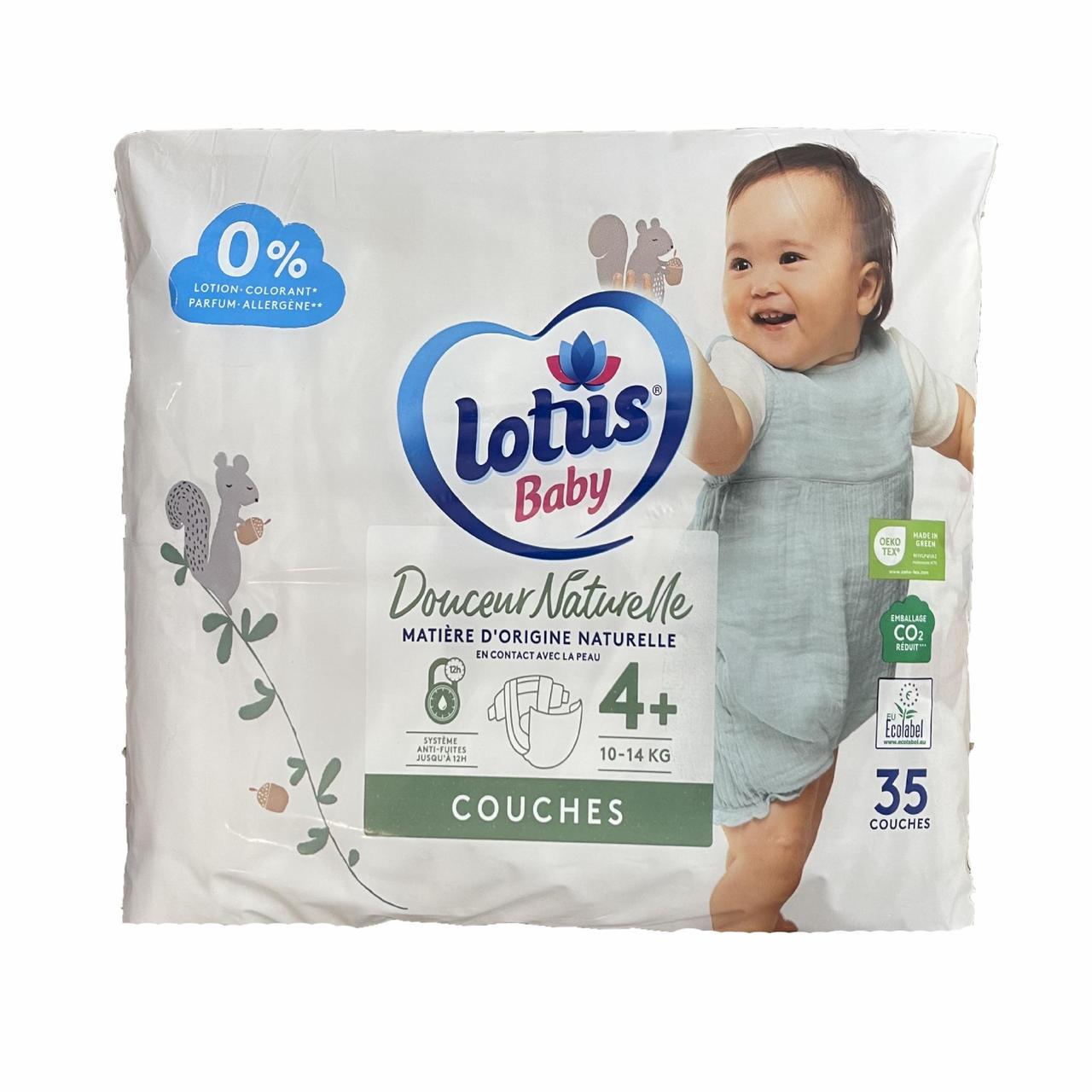 Підгузки дитячі Lotus Baby 4+ 10-14 кг 35 шт. (2172978335)