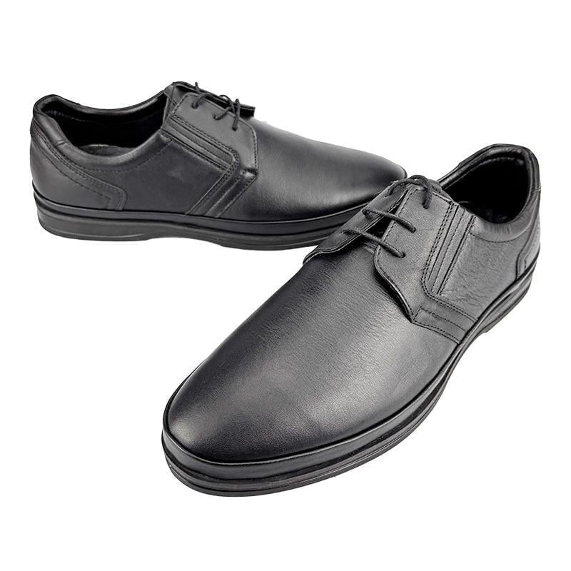 Туфли мужские кожаные N-00190 p. 40 26-26,5 см Черный - фото 2