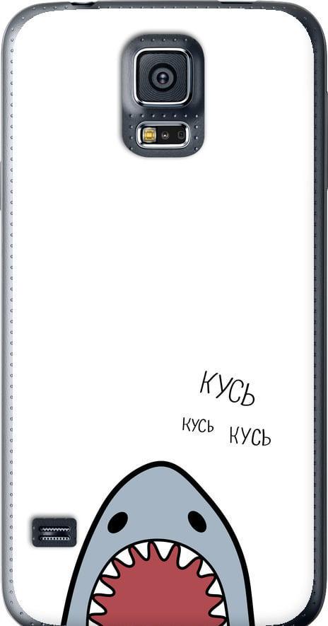 Чехол на Samsung Galaxy S5 Duos SM G900FD Акула (4870u-62-42517)