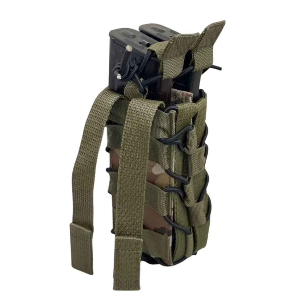 Двойной штурмовой подсумок для магазинов АК (Мультикам)