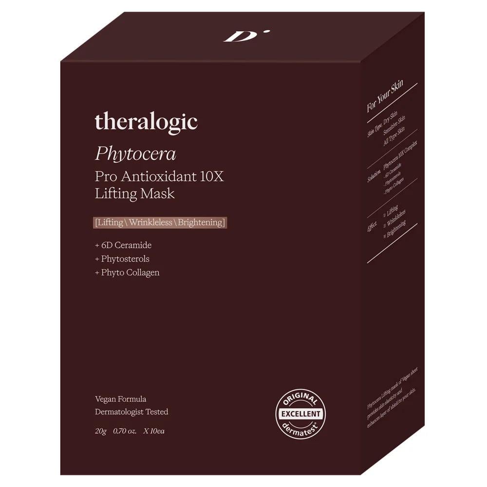 Маска антиоксидантна з керамідами та фітостеролом Theralogic Doctors Phytocera Pro Antioxidant 10X Lifting Mask 10 шт. х 25 мл (23335609)