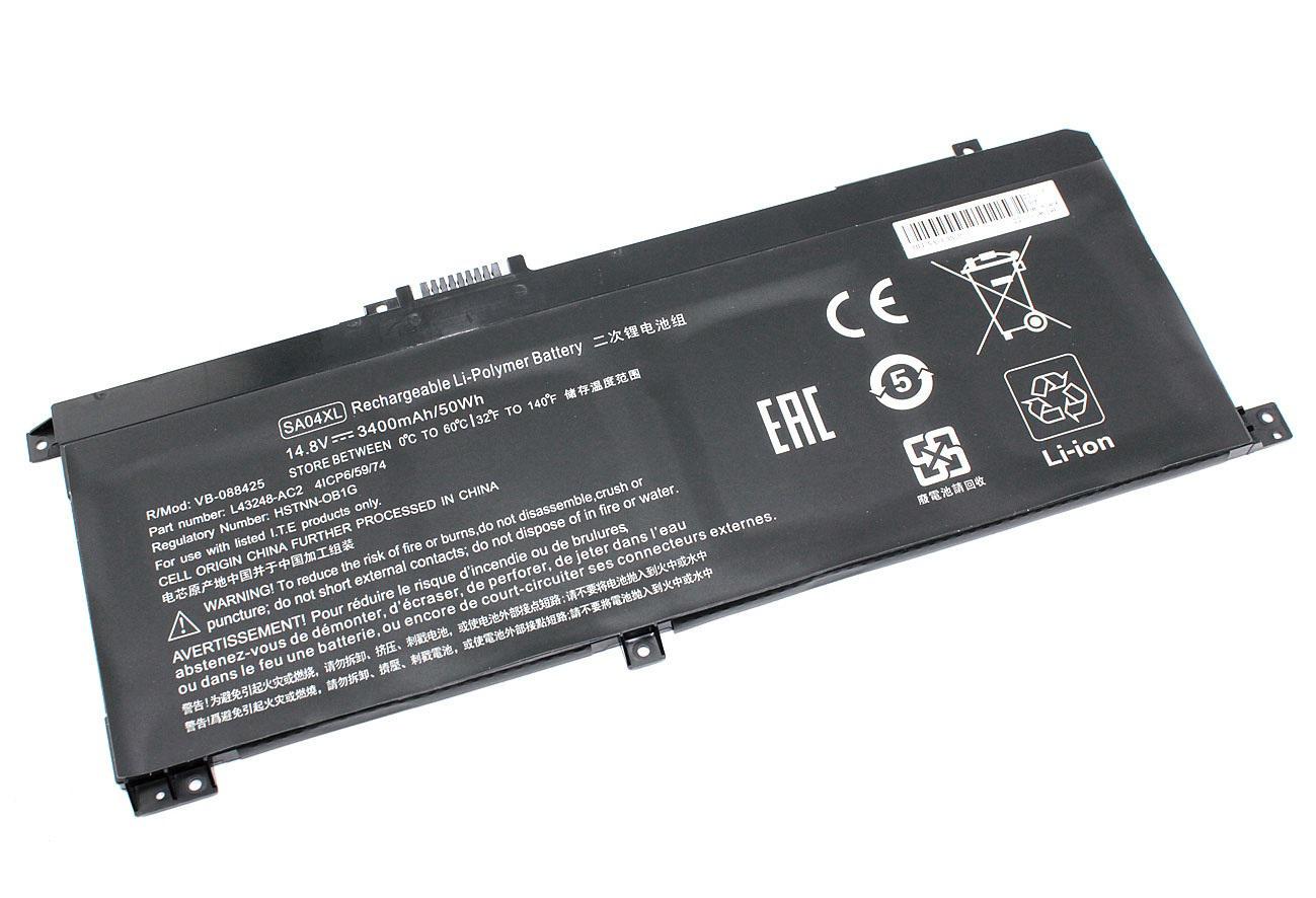 Аккумулятор для ноутбука HP SA04XL Envy X360 15-DR 14.8V 3400 mAh OEM Black