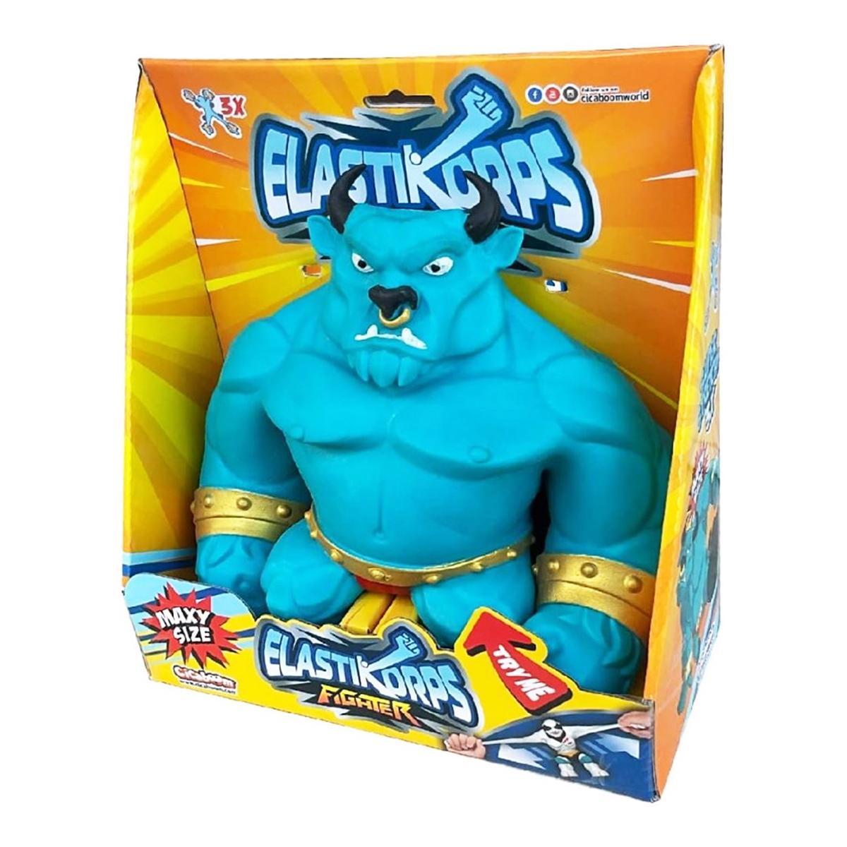 Детская игровая фигурка Maxy Fighter Elastikorps Бык Таурур эластичная Green (MBULL-Green)