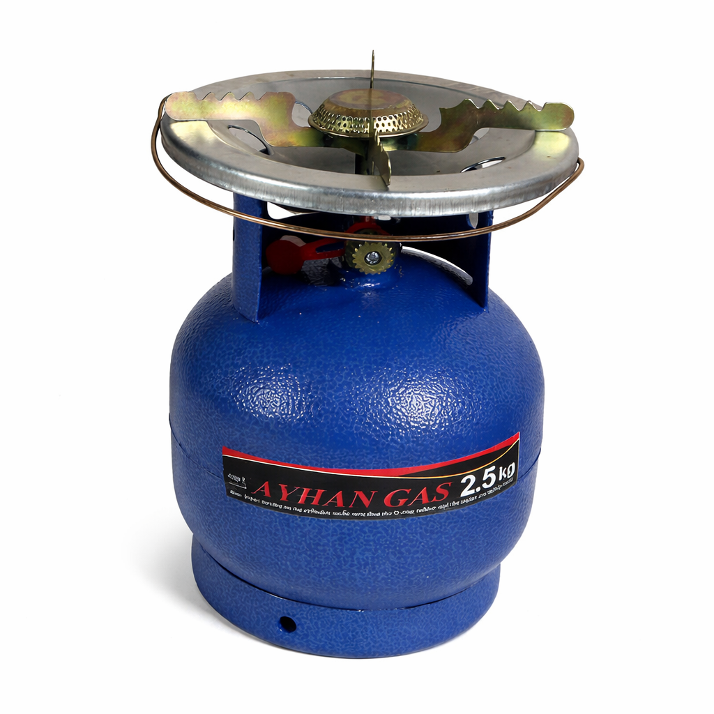 Газовая плита с чугунным баллоном Ayhan Gas туристическая походная 5 л