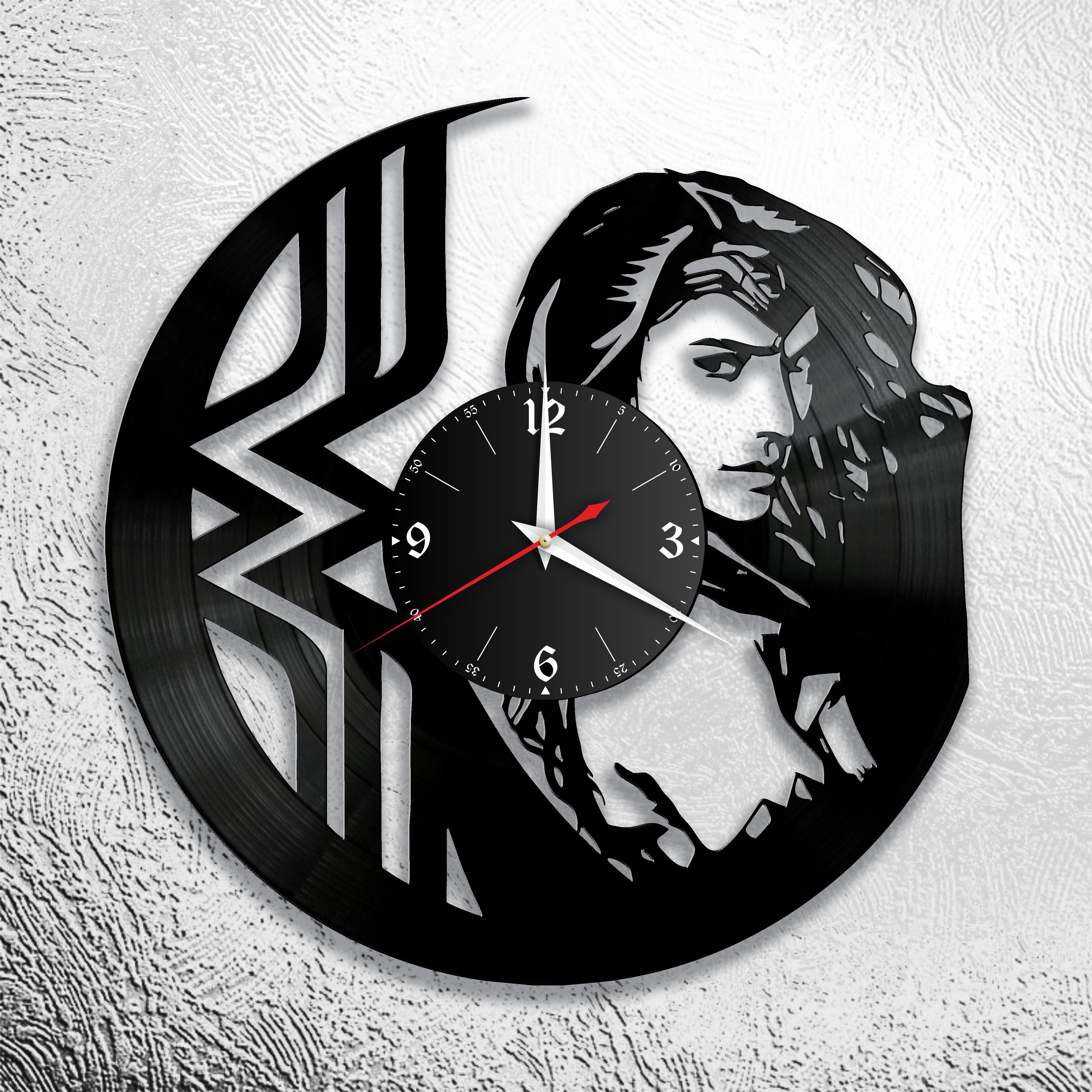 Часы настенные Чудо-Женщина 0572 из виниловой пластинки