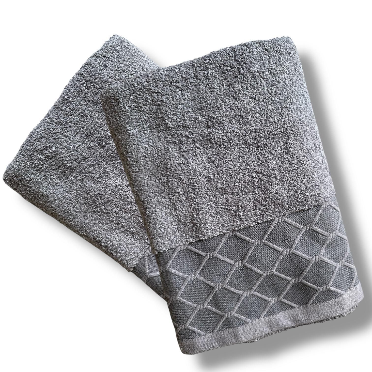 Рушник махровий Malloory Home 70x140 см Сірий (69-5-6) - фото 1 Рушник махровий Malloory Home 70x140 см Сірий (69-5-6) - фото 1