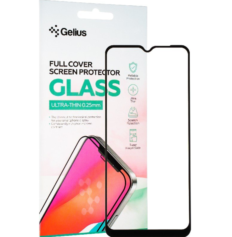 Захисне скло Gelius Full Cover Ultra-Thin 0.25mm для Oppo A57/A58 (5G) Black