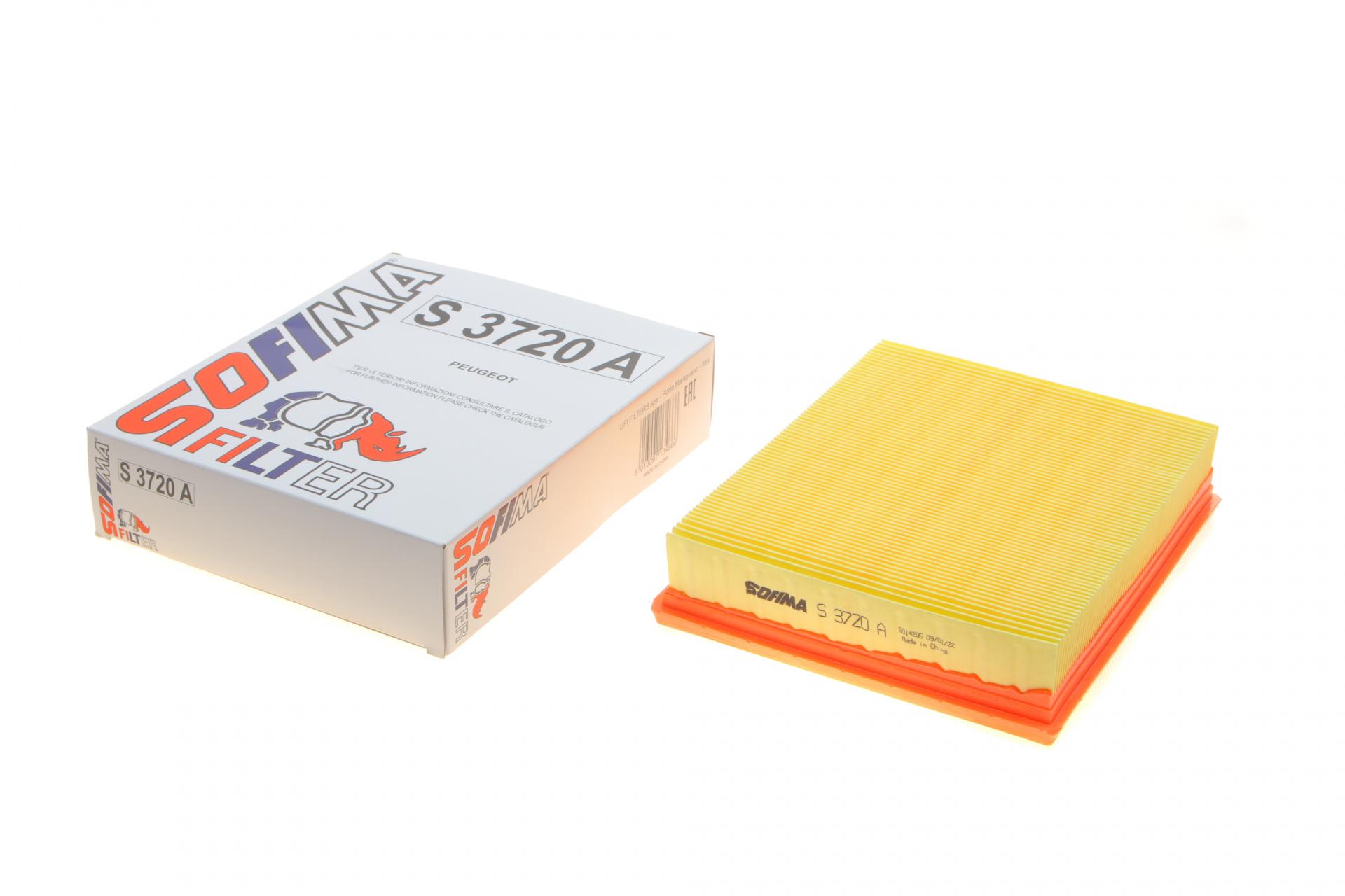Фільтр повітряний SOFIMA для Citroen Xsara 1,4-2,0i 97-05/Peugeot 206 1,4/1,6i 98- (S 3720 A)