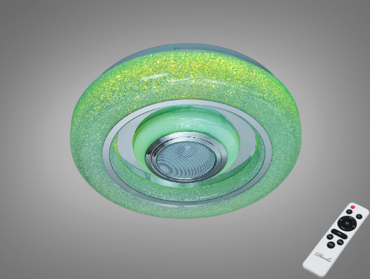 Люстра потолочный смарт Diasha с Bluetooth колонкой 45 Вт RGB Белый (DB-8314/300RGB)