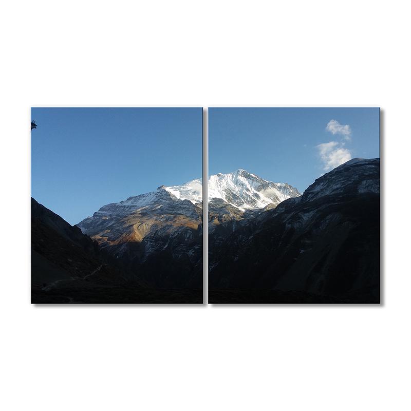 Картина модульная Вершина горы 2 модуля 70x105 см