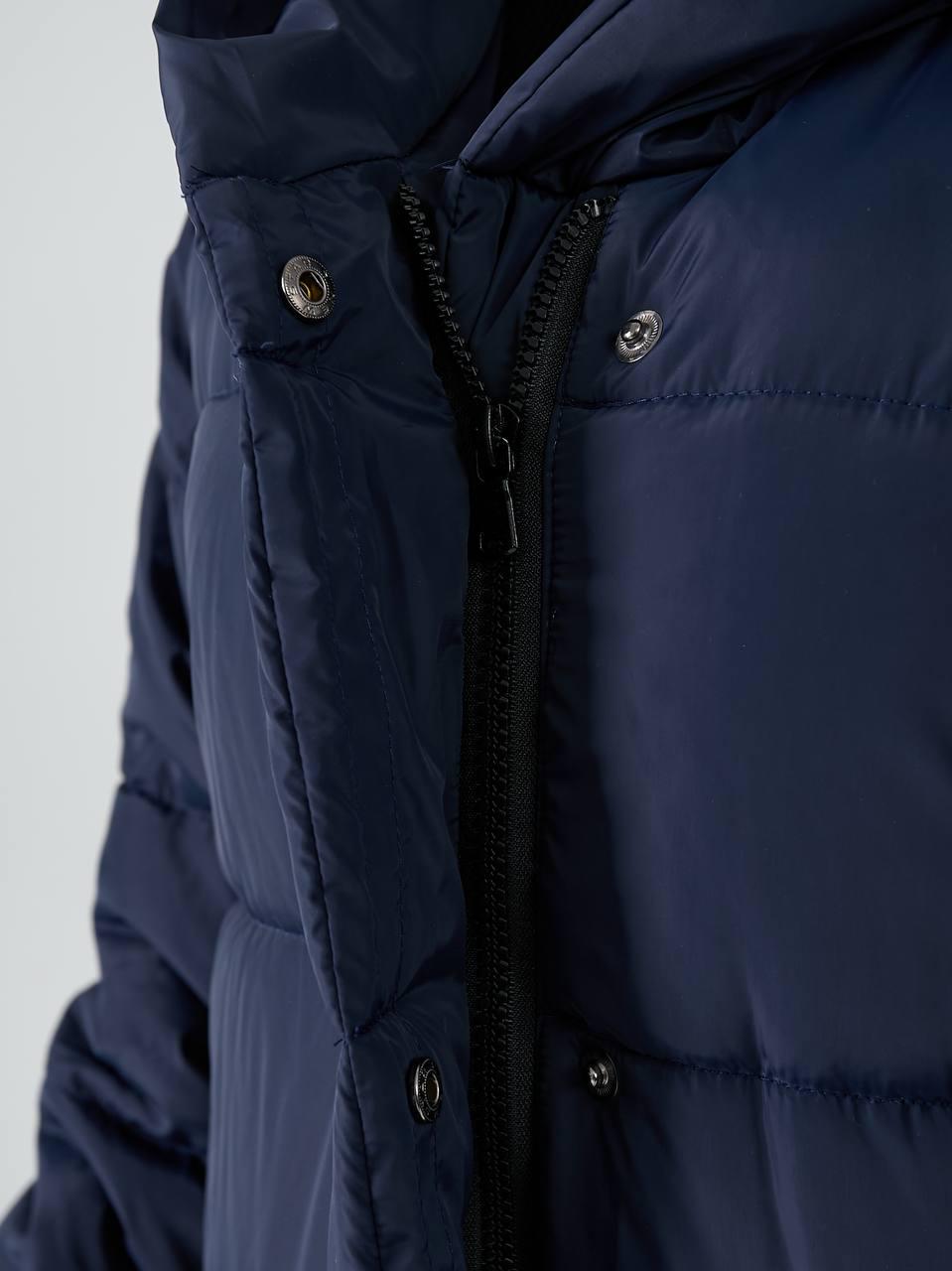 Пальто-пуховик довге на кнопках Аiza А521 р. 54-56 Синій - фото 6 Пальто-пуховик довге на кнопках Аiza А521 р. 54-56 Синій - фото 6