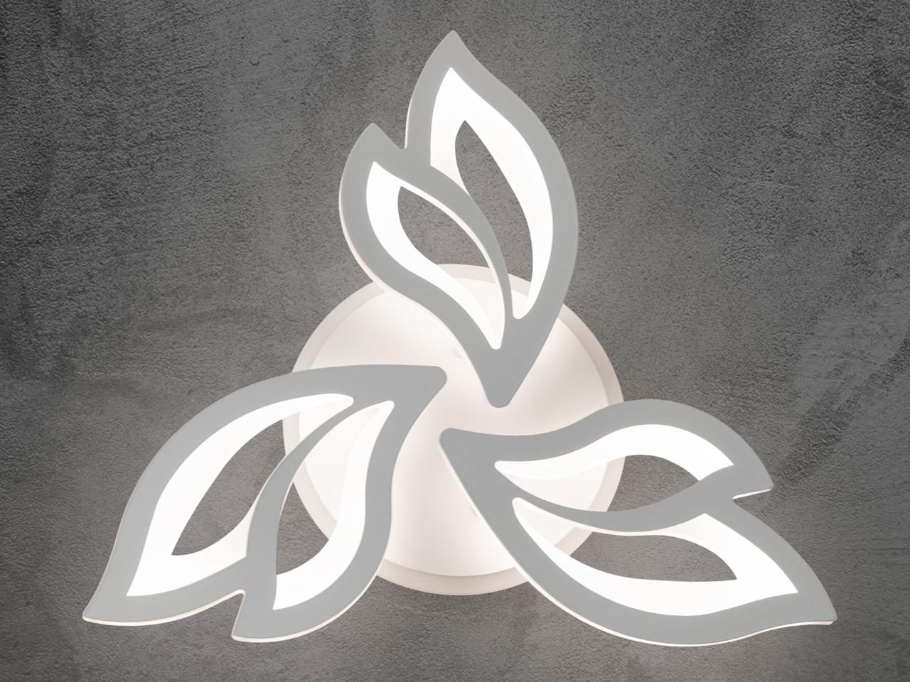 Люстра LED с димером 8165-3WH-LS 55 W на 8 м2 Белый (2437060106) - фото 6