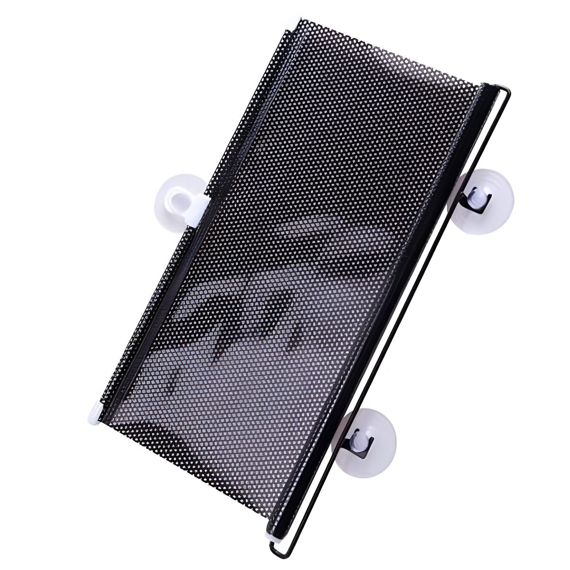 Шторка солнцезащитная для окон Stenson R94429-68 ПВХ на присосках 68х125 см Черный (6bb2a19e)