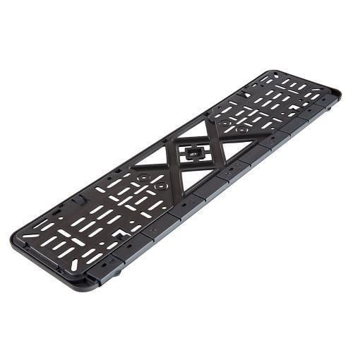 Рамка номера пластик SR с хромированной рельефной надписью PORSCHE с силиконовой эмблемой Рамка номера пластик SR с хромированной рельефной надписью PORSCHE с силиконовой эмблемой