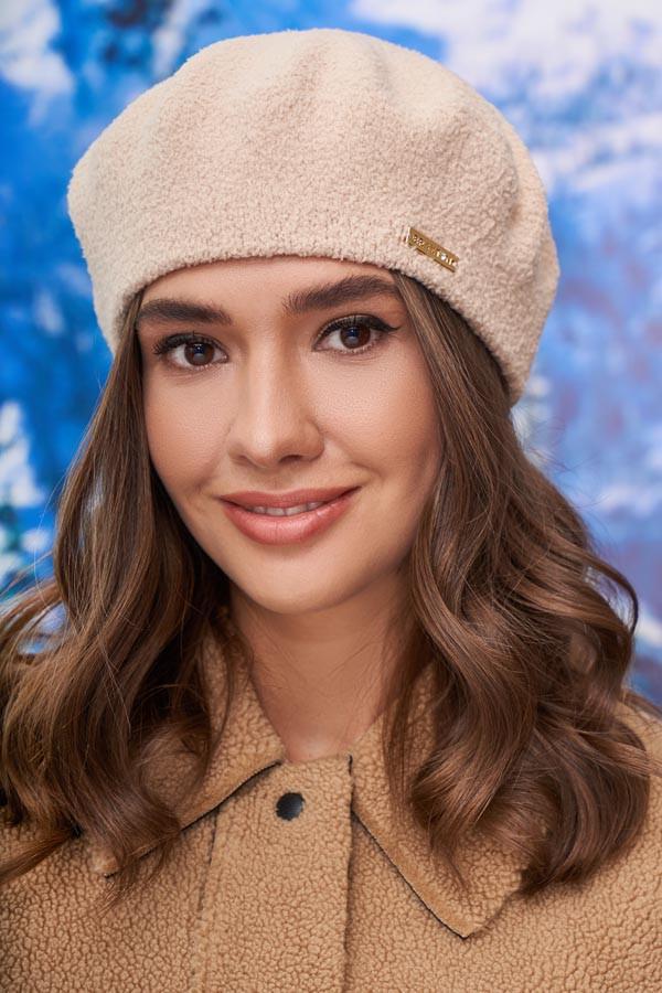 Берет Braxton Оджен женский Кофейный (4978)