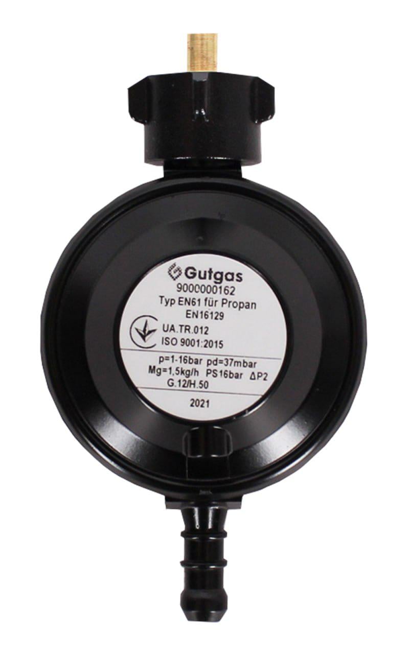 Редуктор газовий для пропан-бутану LPG GUTGAS Combo KLF+Shell 37мБар 1,5 кг/год (35827664)
