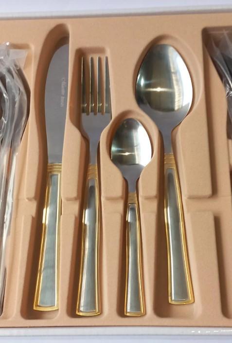 Набір приладів для сервірування Maestro Basic MR1523G 6 персон 24 предмети (2104618639) - фото 5 Набір приладів для сервірування Maestro Basic MR1523G 6 персон 24 предмети (2104618639) - фото 5