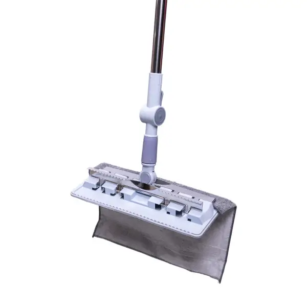 Швабра для пола плоская с телескопической ручкой 130 см и с 2 салфетками из микрофибры Желтый (147-107-HP-35015-35Y ) - фото 2