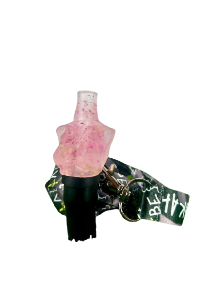 Мундштук индивидуальный ручной работы Hookah Vibe Tits Pink Flowers