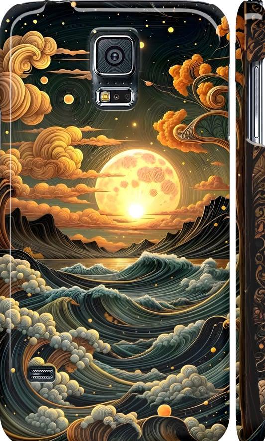 Чехол на Samsung Galaxy S5 Duos SM G900FD Арт волны (6332m-62-42517) Чехол на Samsung Galaxy S5 Duos SM G900FD Арт волны (6332m-62-42517)