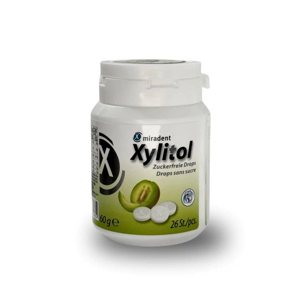 Леденцы Miradent с ксилитолом Xylitol Drops дыня 26 шт. (2224066389)
