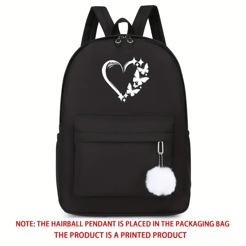 Міський рюкзак Minimal Lite з принтом серця і метелика (Р-017) - фото 3 Міський рюкзак Minimal Lite з принтом серця і метелика (Р-017) - фото 3