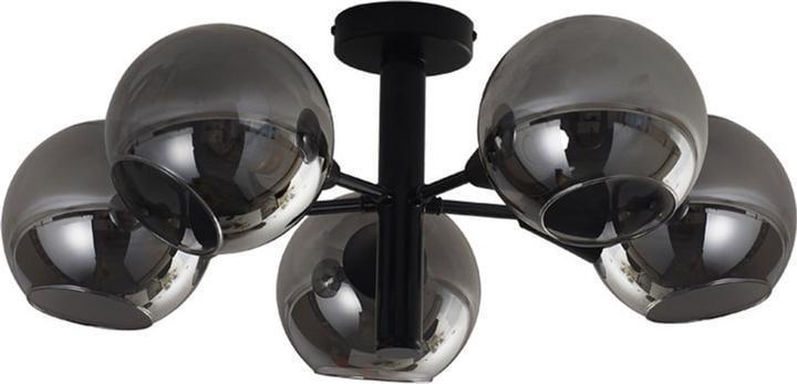 Люстра потолочная Sirius на пять затемненных плафонов Е27 IP20 GLX-22901-5 Черный (28687846)