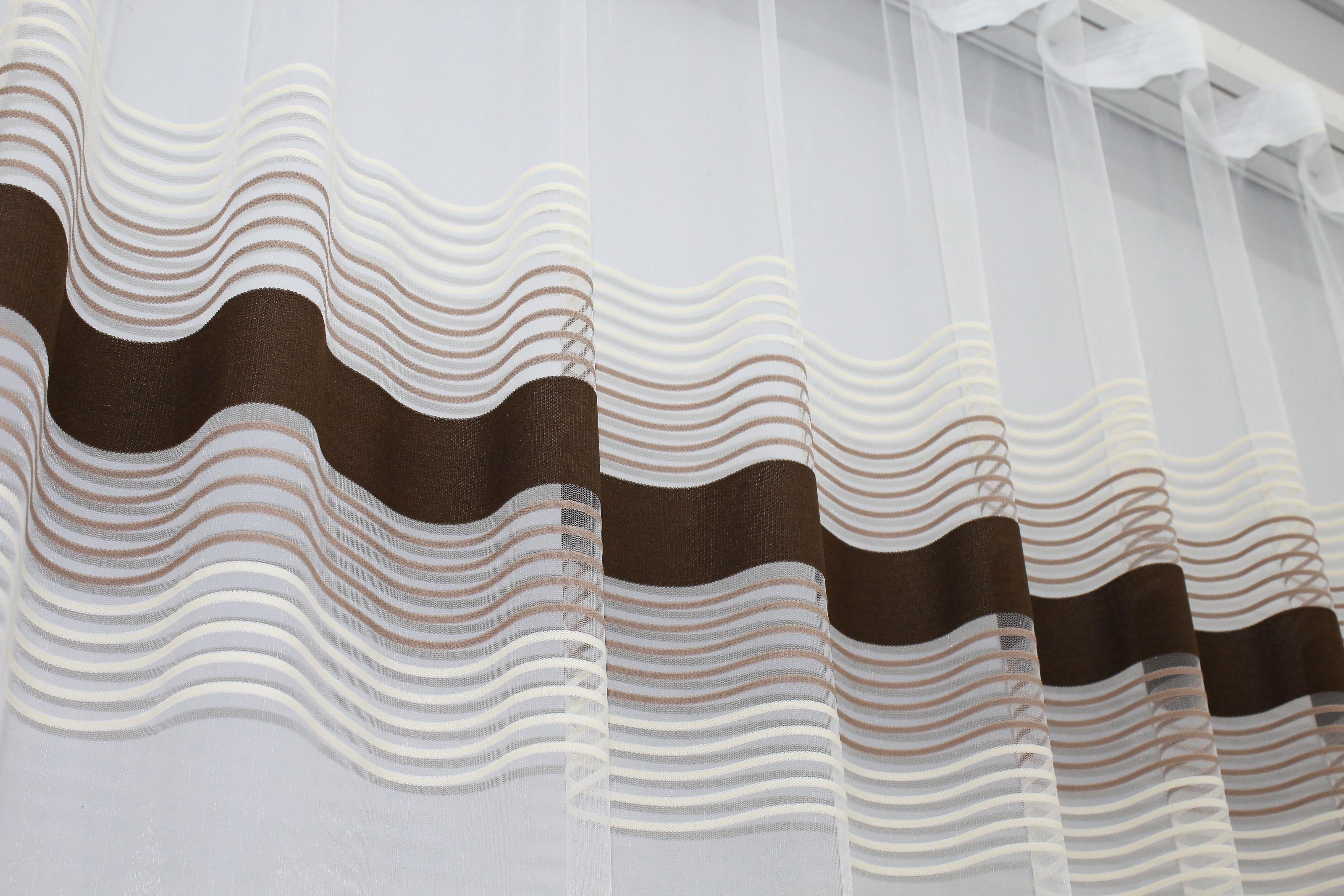 Тюль VR-Textil 1309т Терция фатин полоски 300х270 см Венге/Бежевый/Какао(42-0008) - фото 8 Тюль VR-Textil 1309т Терция фатин полоски 300х270 см Венге/Бежевый/Какао(42-0008) - фото 8