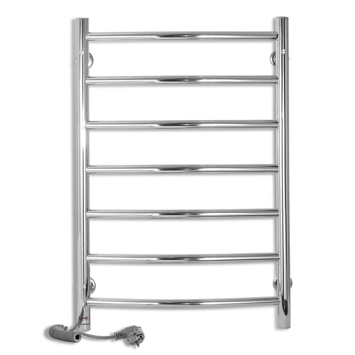 Полотенцесушитель электрический для ванной Laris Классик П7 с сенсорным управлением из нержавеющей стали 450х700 мм Е Хром (147-127-73207726)