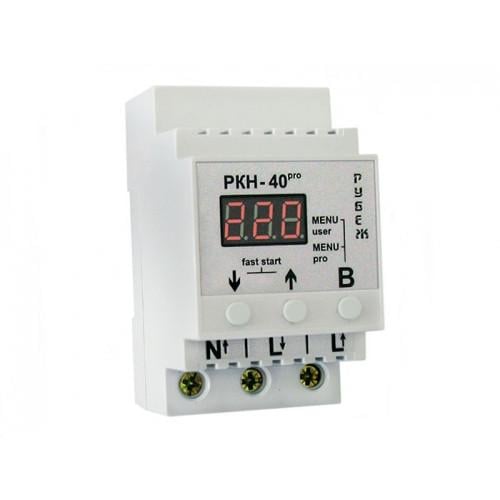 Реле контролю напруги RUBEZH РКН-40pro однофазне 40А на DIN-рейку Реле контролю напруги RUBEZH РКН-40pro однофазне 40А на DIN-рейку