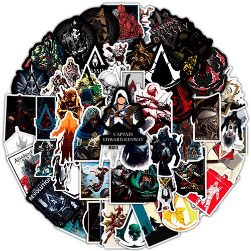 Набір наліпок Асасин Assassin's Creed 50 шт.