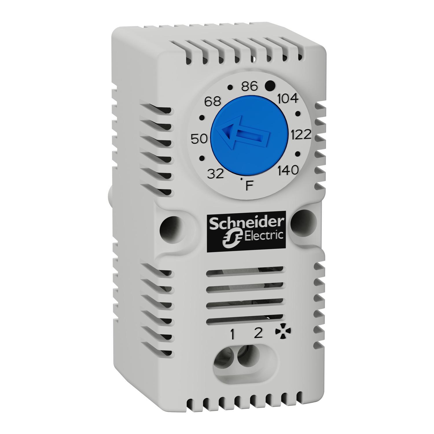 Термостат вентилятора Schneider Electric ClimaSys CC 10А 32-140F° 1NO 250 В AC для шкафа (NSYCCOTHOF)