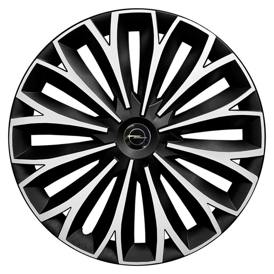 Комплект колпаков JAWOPLAST Sigma Duo R15 для Opel 4 шт. Silver/Black (28434608)